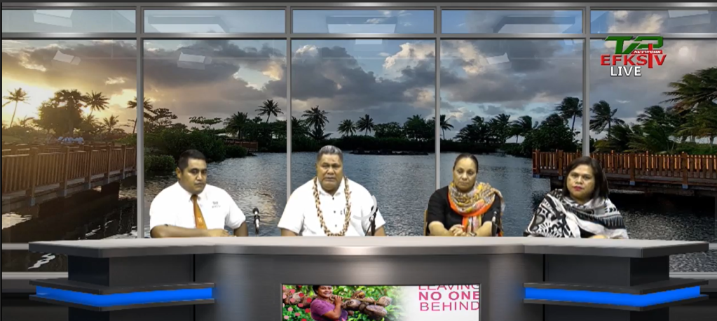 TV discussion including two men and two women.