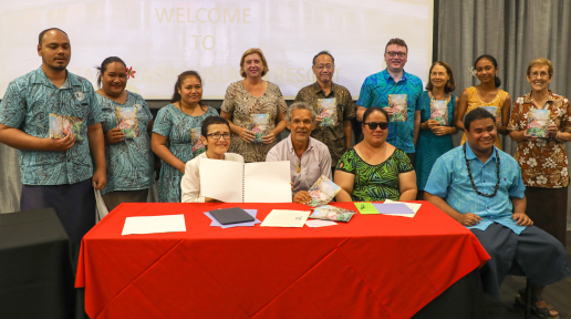 Group at braille book launch